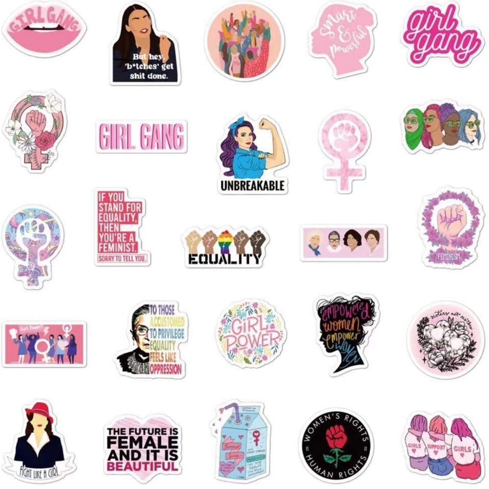 Feminist Stickers 12 Vinyl Stickers - Mystery Bundle - Picture 5 of 8